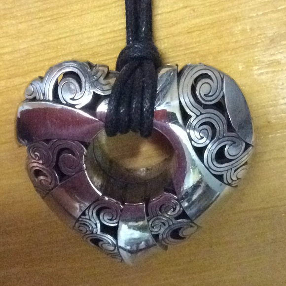 Brighton Jewelry - Brighton Heart Necklace on 16" cord.